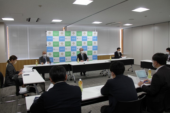 記者発表会場全体の写真