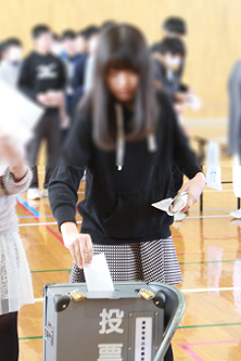 選挙体験の写真