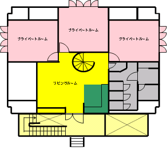コアハウス2階の見取図