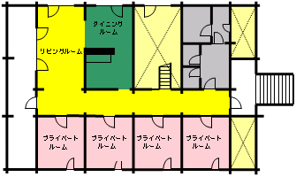 ワークハウス2階の見取図