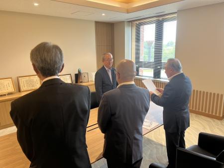 社会を明るくする運動内閣総理大臣メッセージ伝達の写真