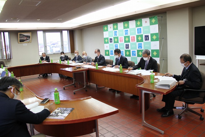 令和3年度第7回記者懇談会の会場全体の様子の写真