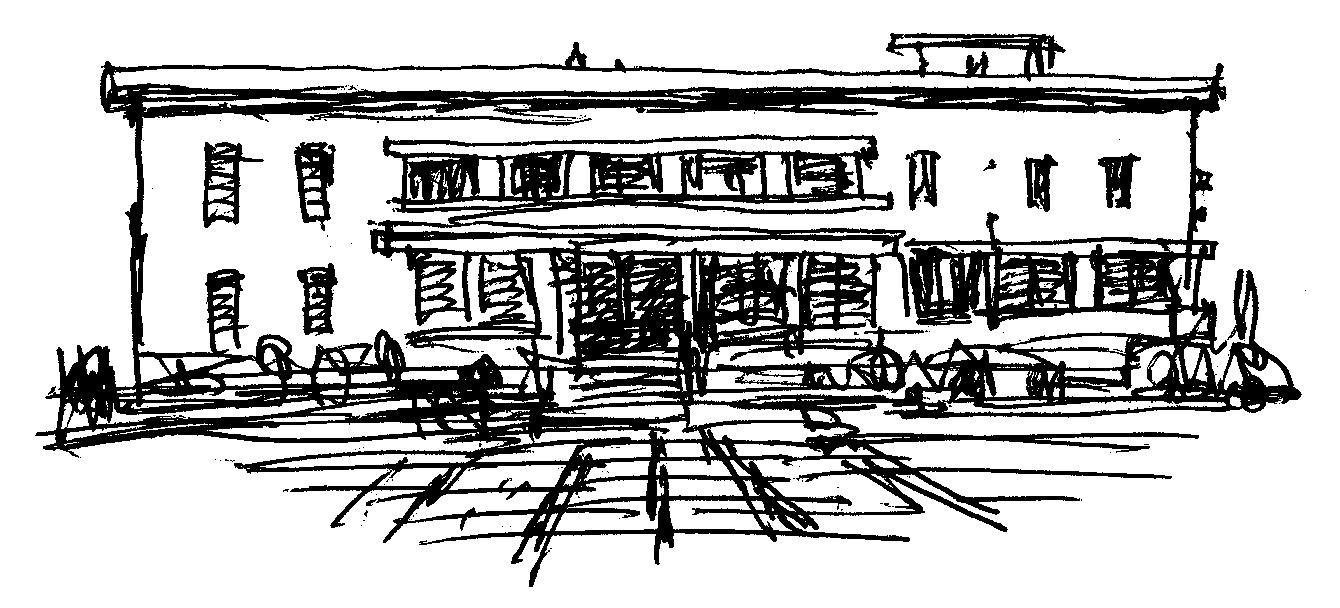 絵画ホールのイラスト