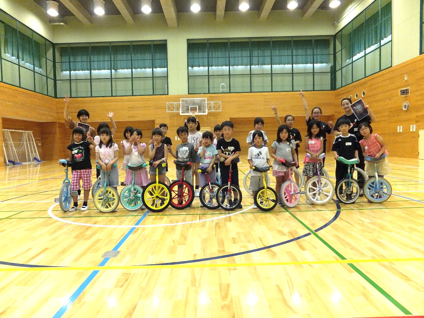 7月7日午前開催一輪車で踊ろう!集合写真