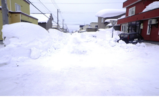 排雪前の様子の写真