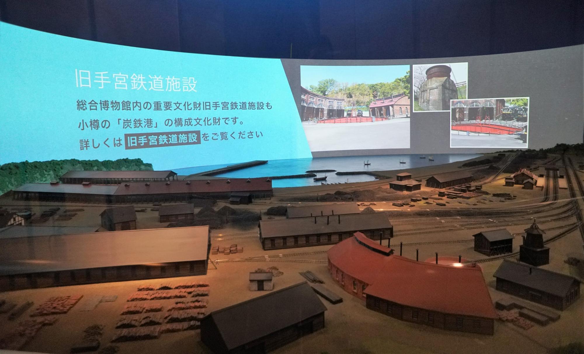 小樽市総合博物館 旧手宮鉄道施設のジオラマ