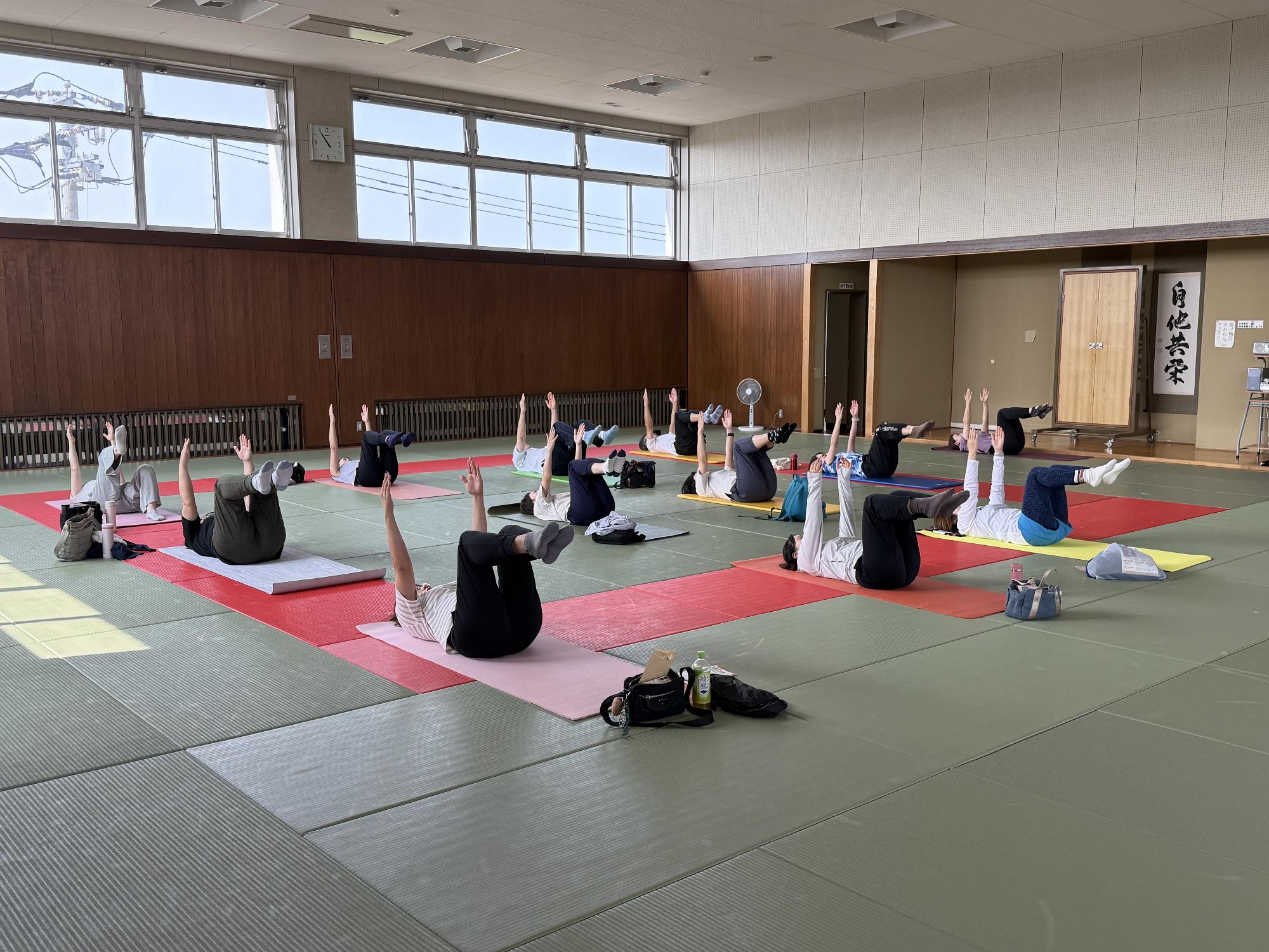 ピラティス教室の様子