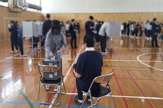投票体験の写真