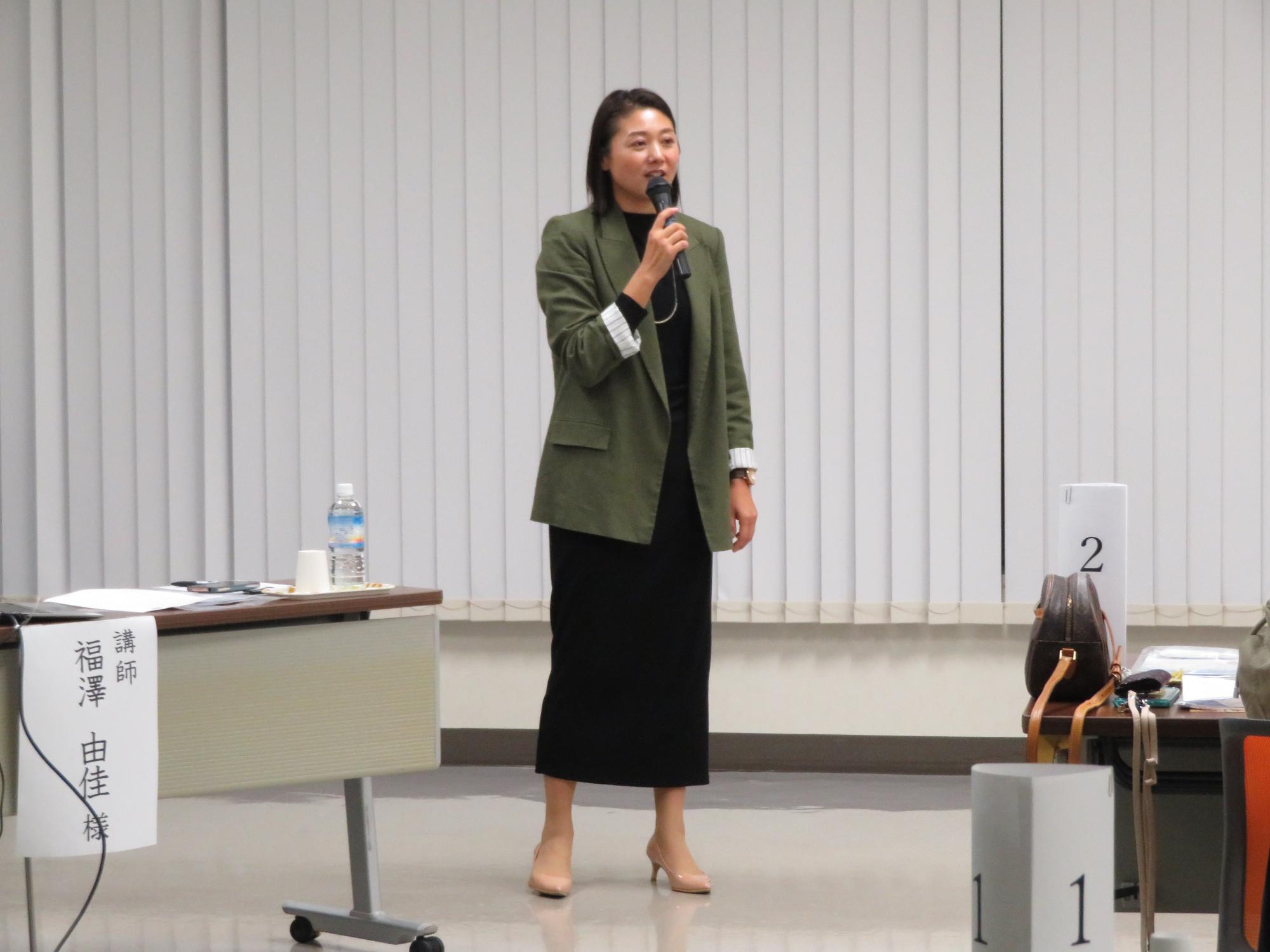 福澤由佳さん講演の様子
