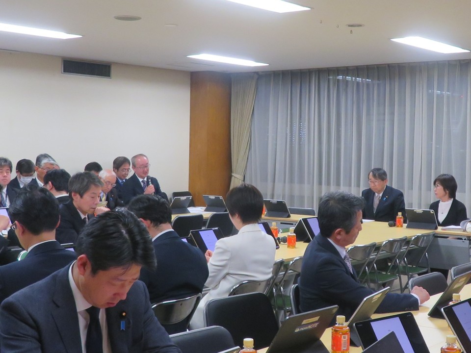自民党災害対策特別委員会豪雪地帯対策に関するPTの写真