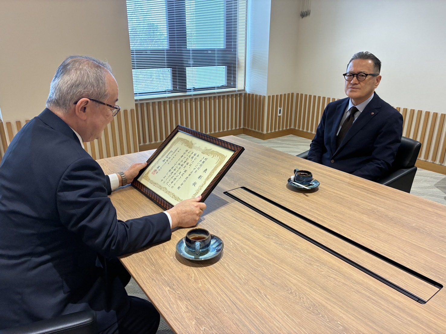 利根別川をきれいにする市民の会受賞報告の写真