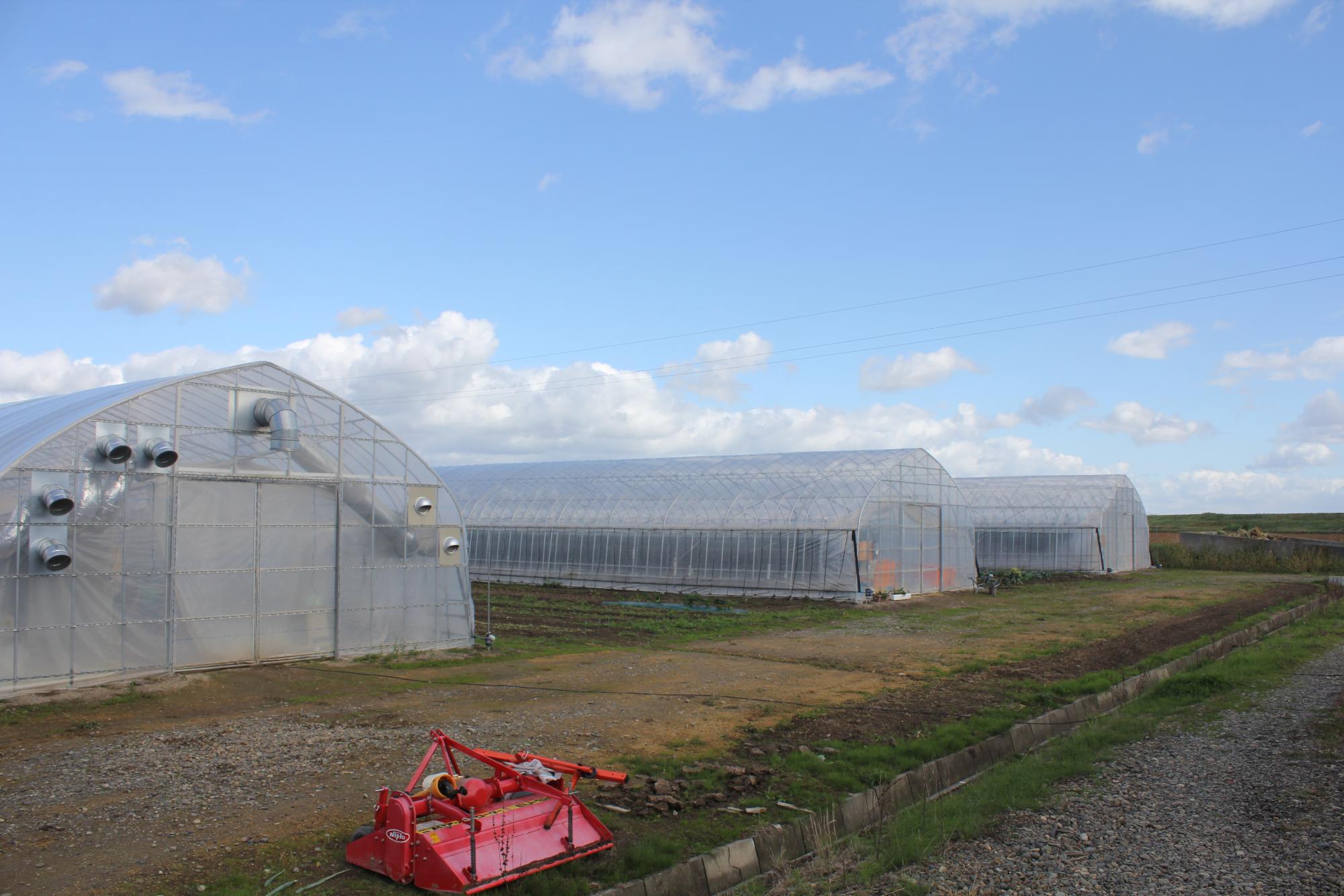 北村農業試験圃研修用園芸ハウスの外観の写真