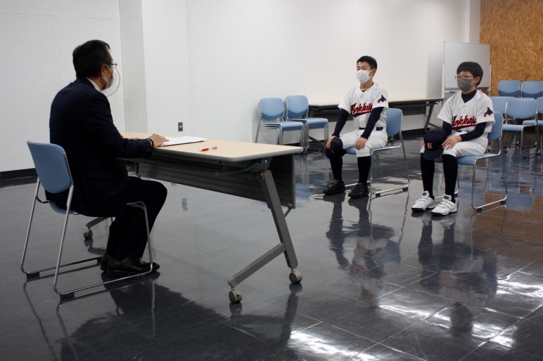 表敬訪問の様子