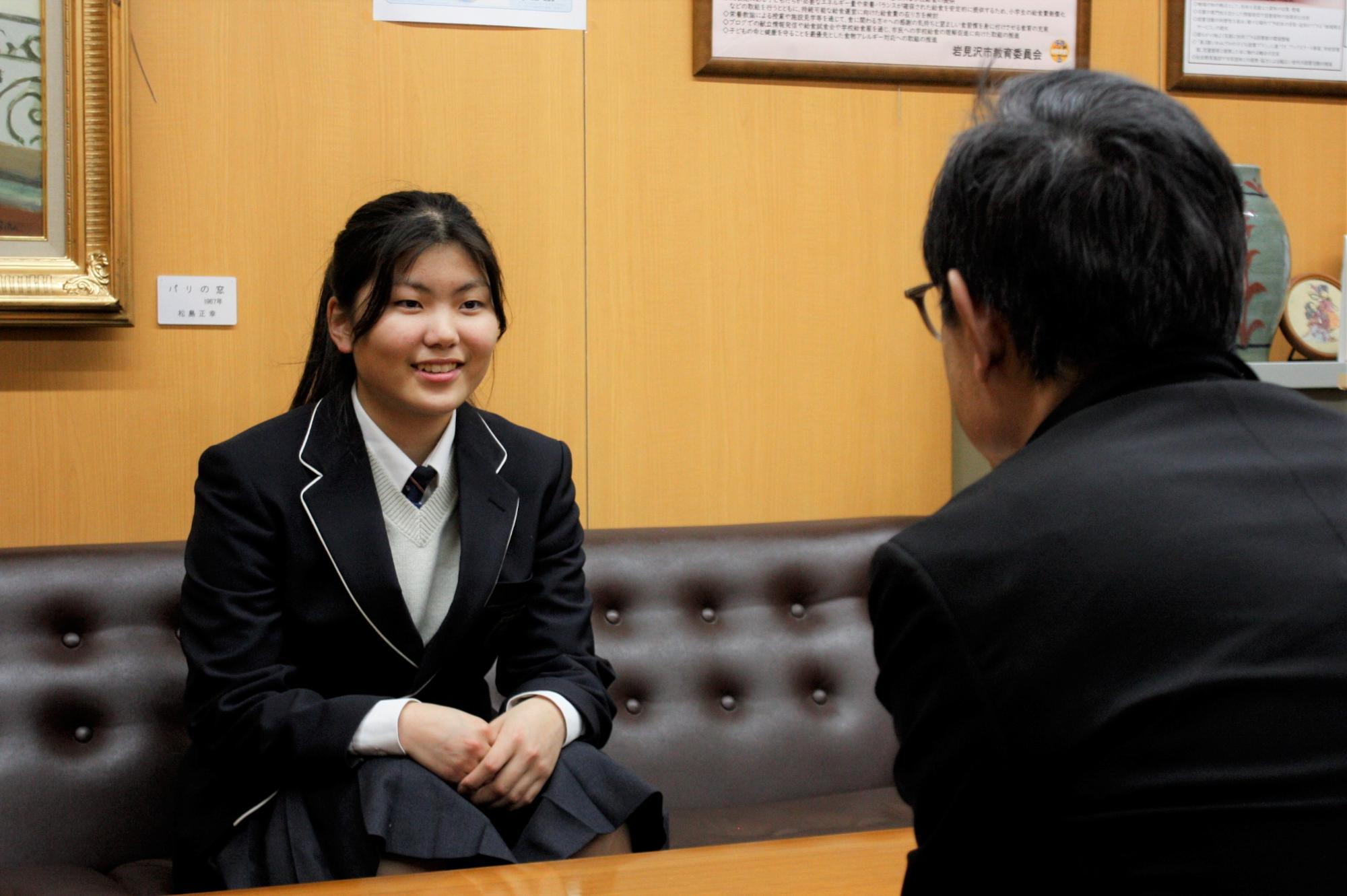 表敬訪問の様子