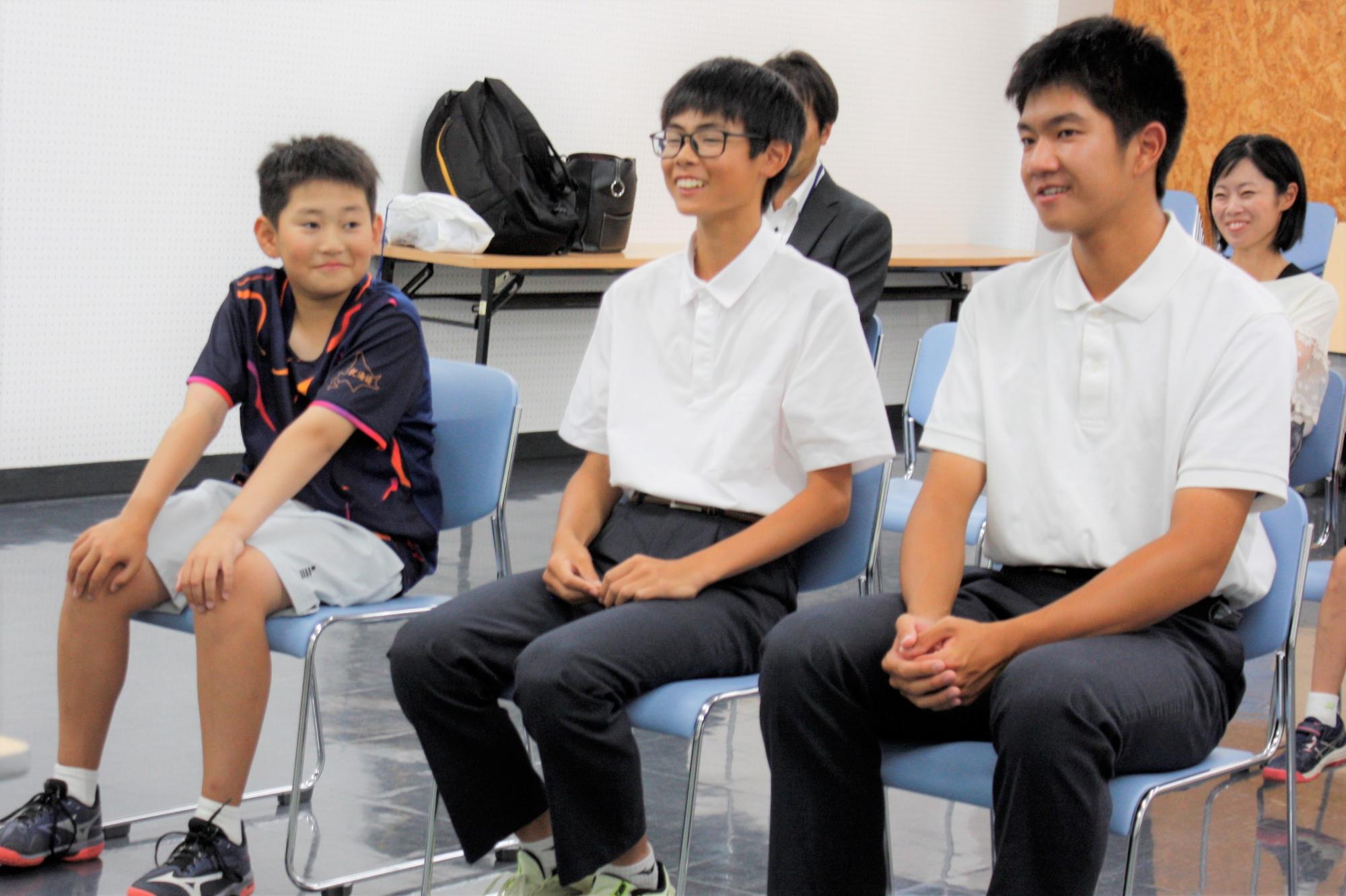 表敬訪問の様子