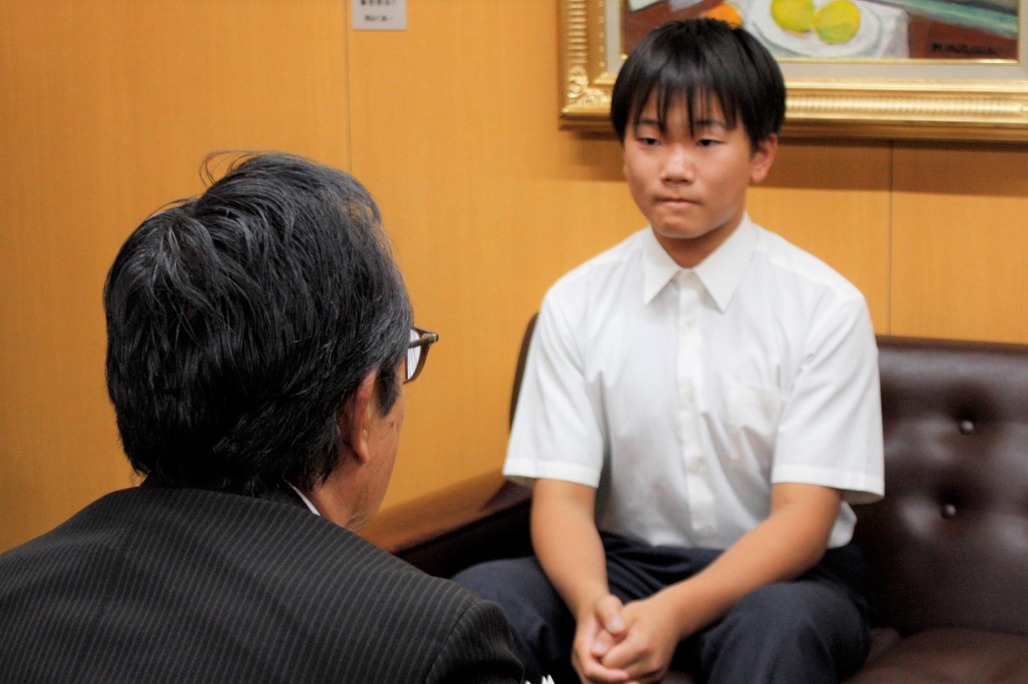 表敬訪問の様子