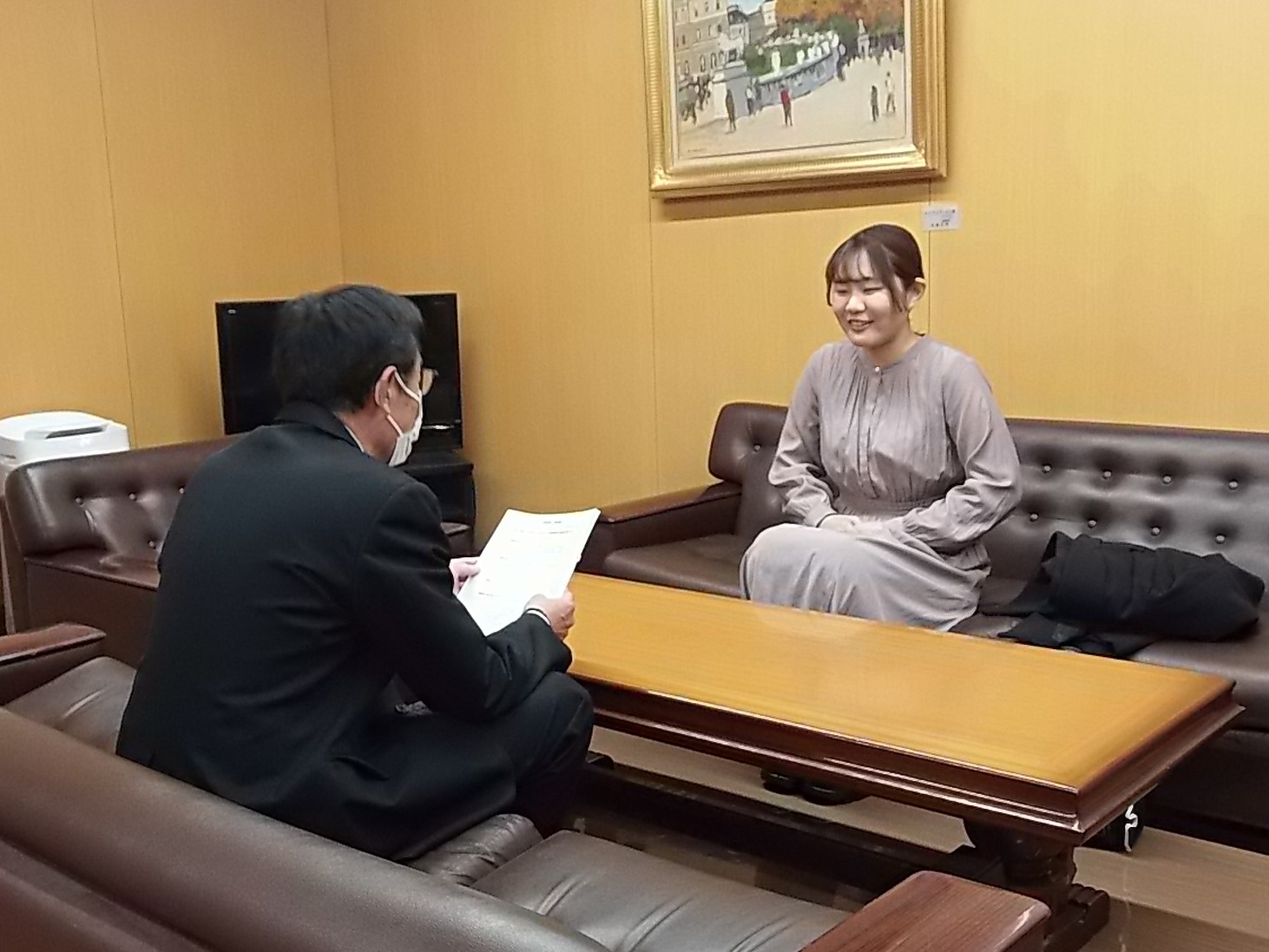 表敬訪問の様子