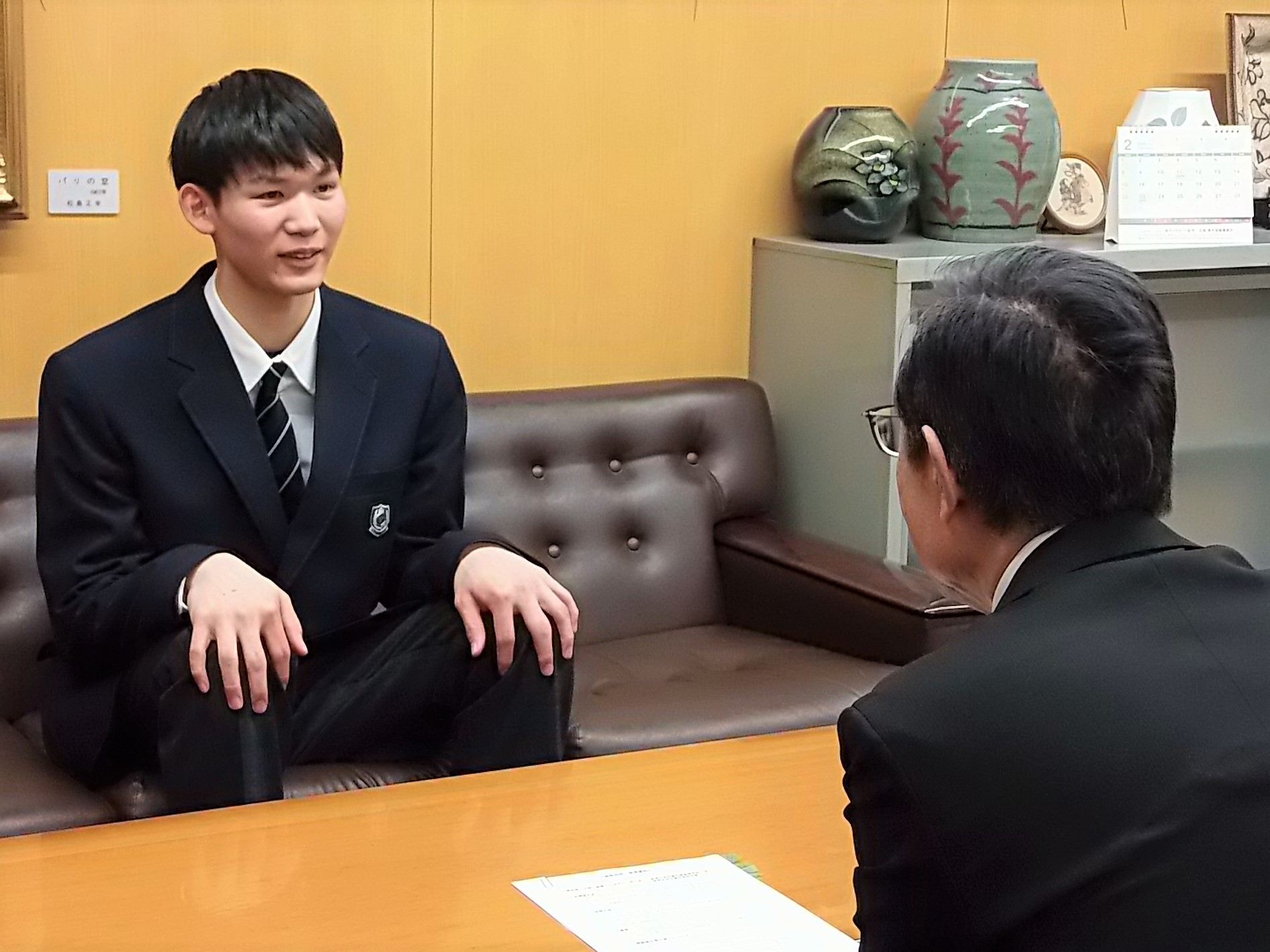 表敬訪問の様子