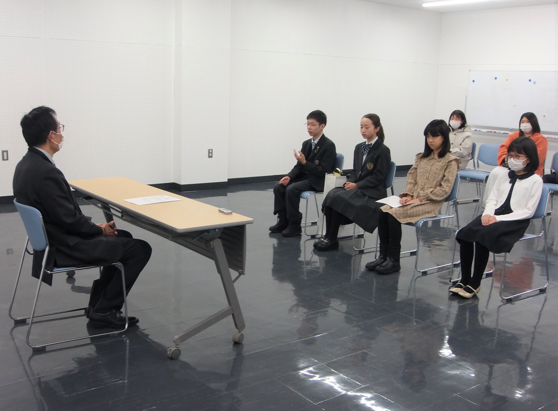 表敬訪問の様子