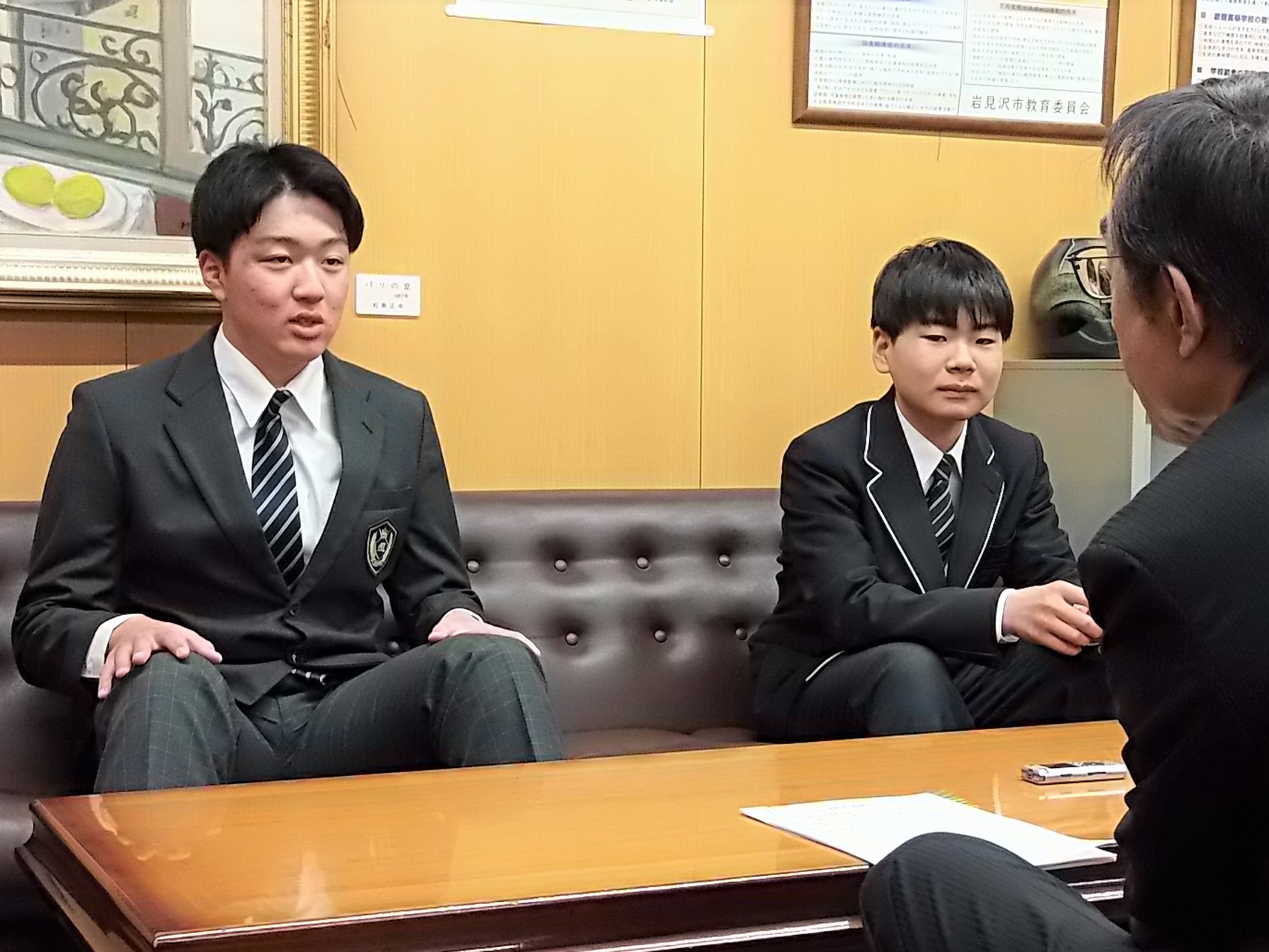 表敬訪問の様子