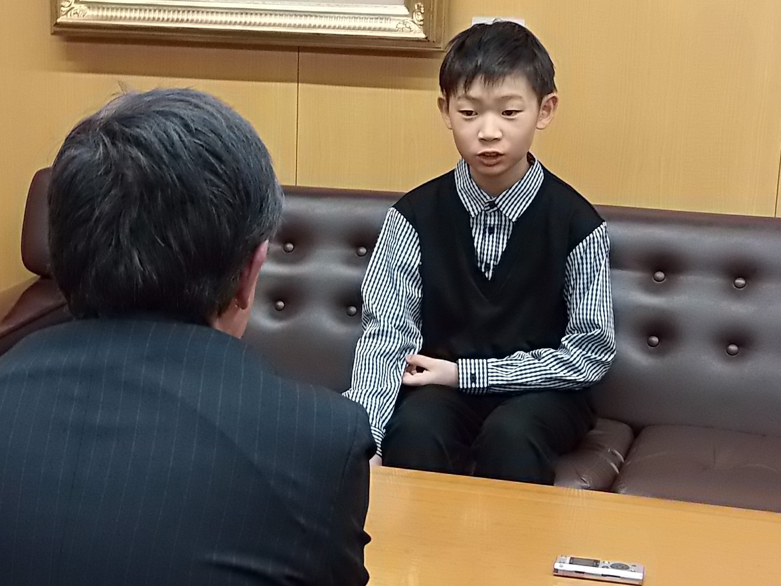 表敬訪問の様子