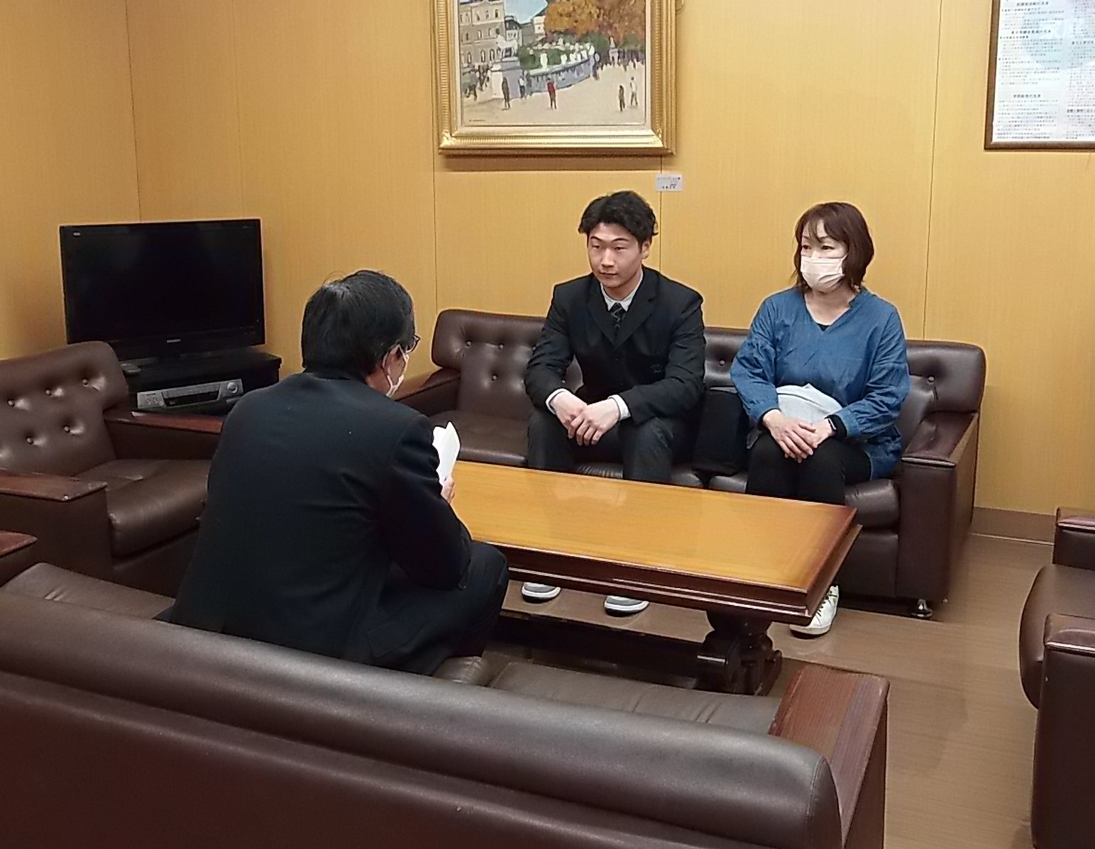 表敬訪問の様子