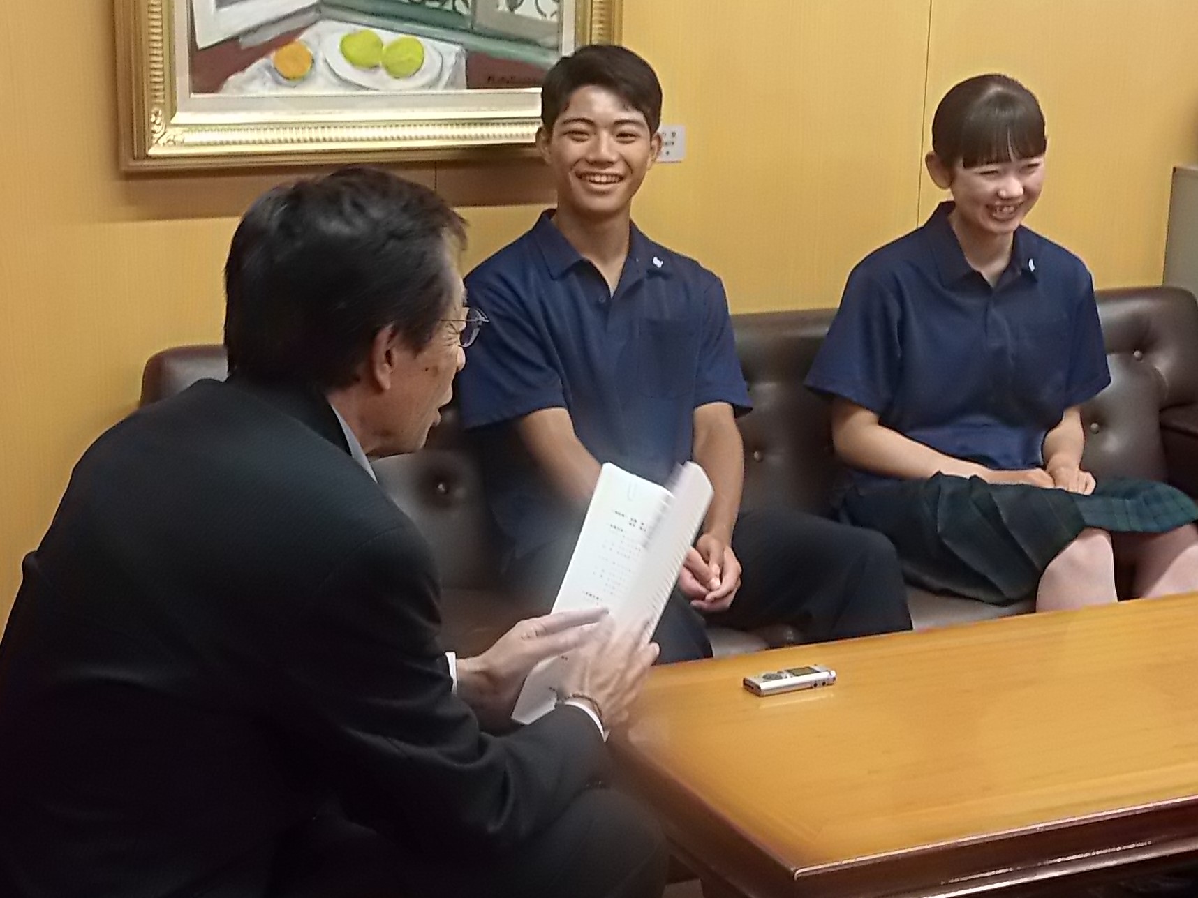 表敬訪問の様子