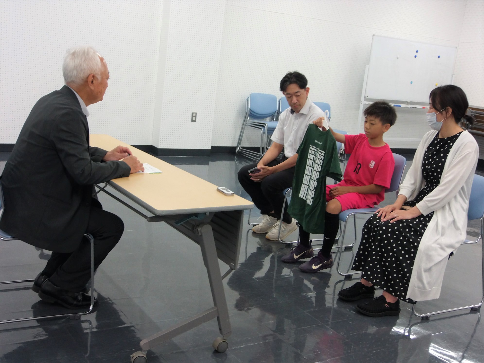 表敬訪問の様子