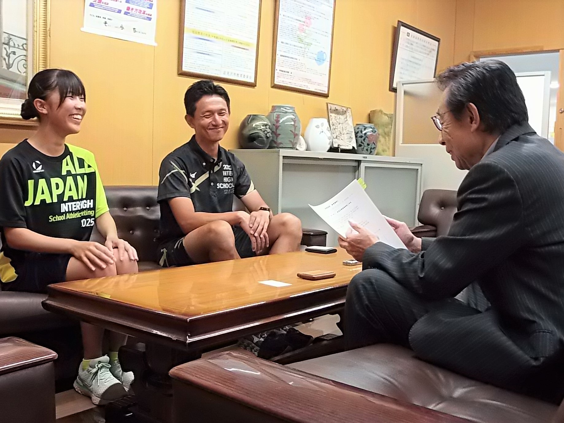 表敬訪問の様子