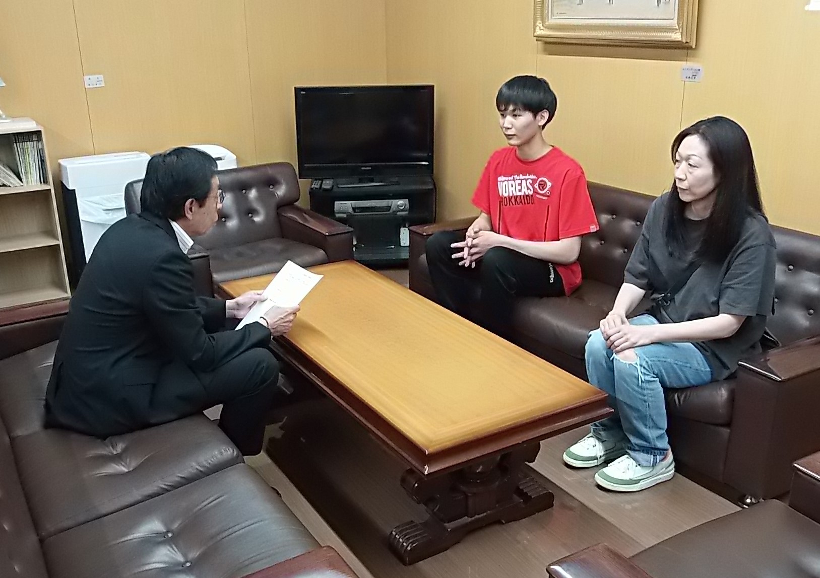 表敬訪問の様子