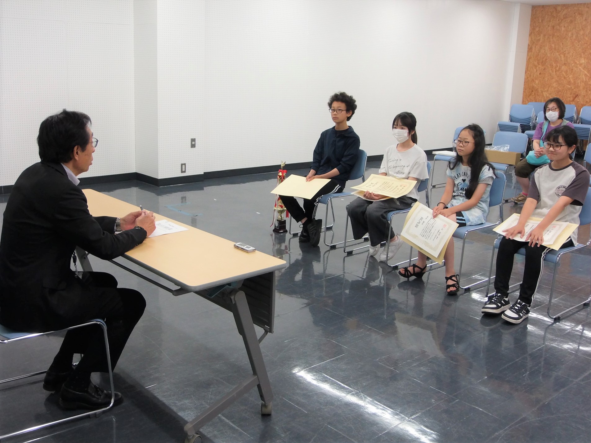 表敬訪問の様子