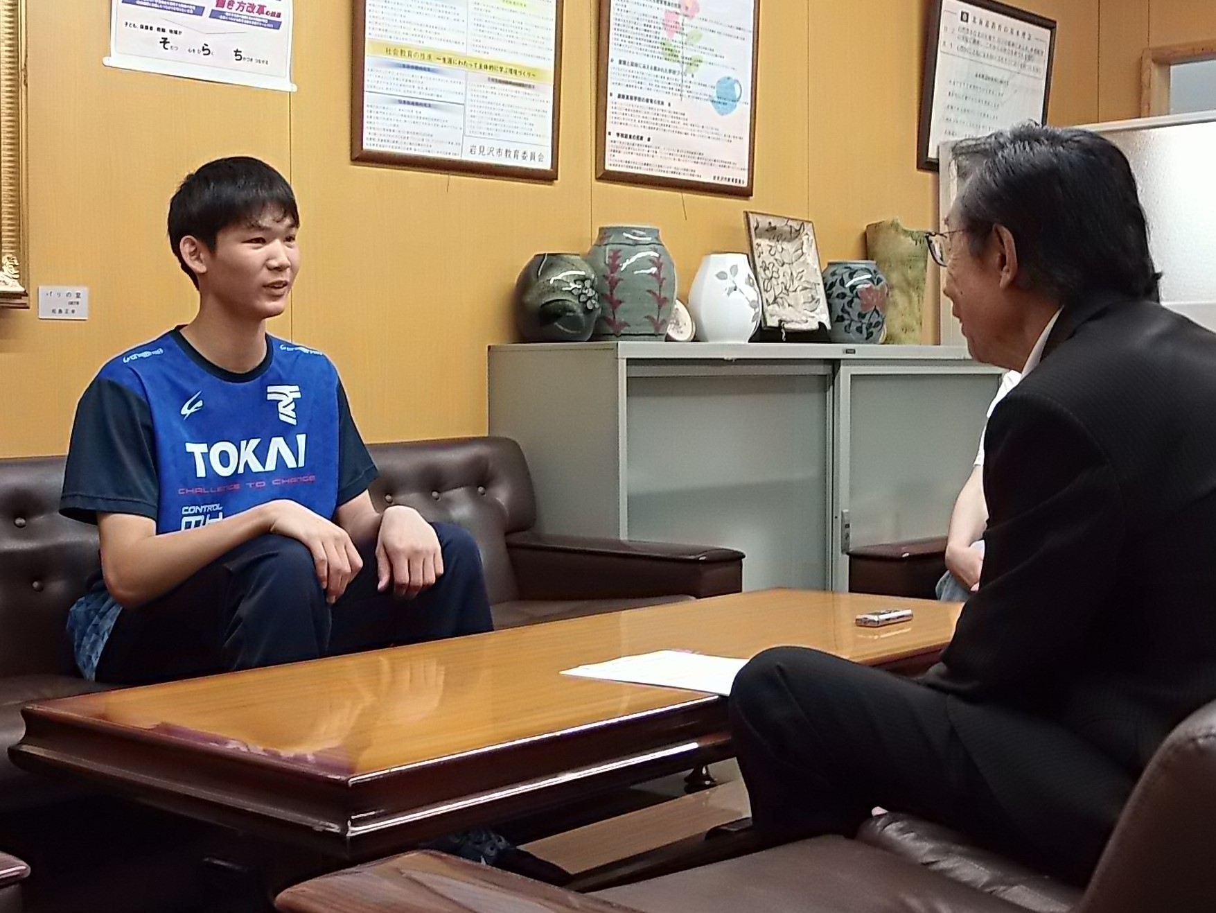 表敬訪問の様子