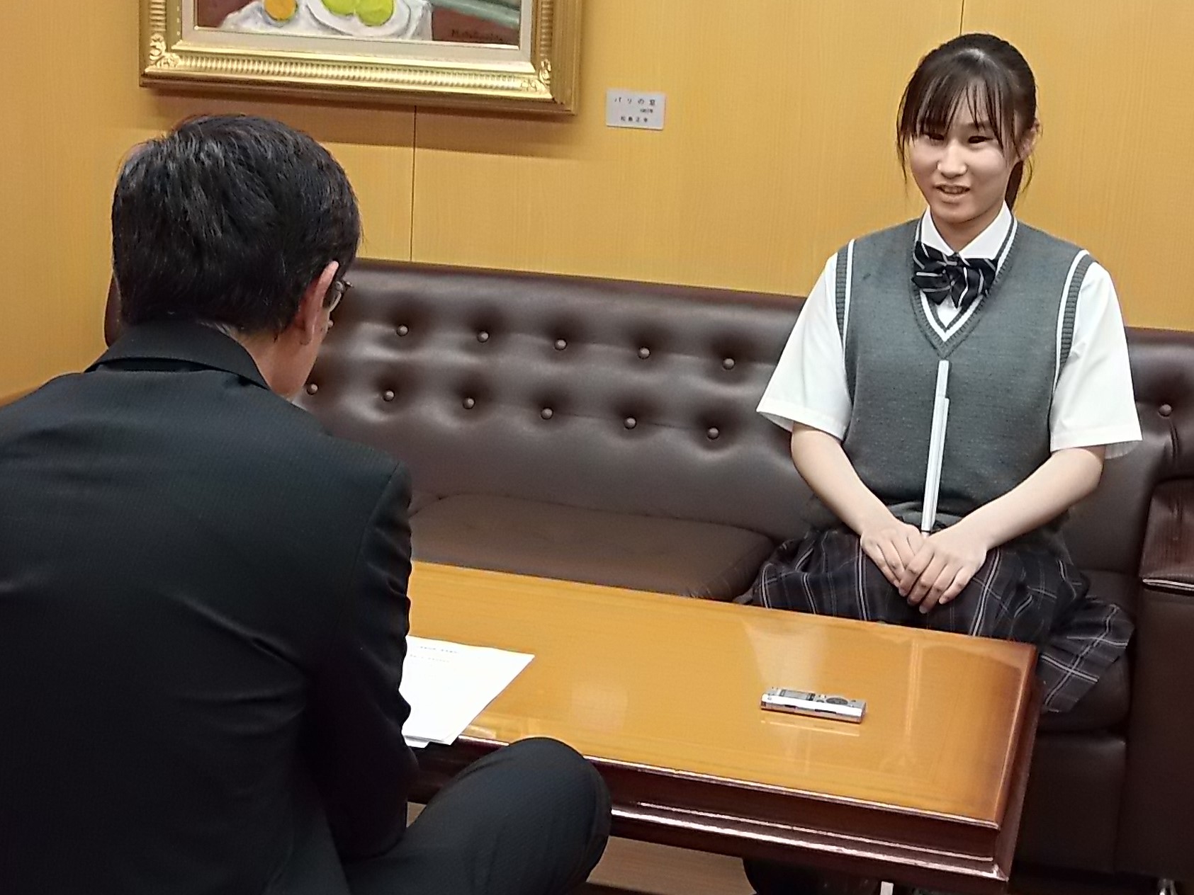 表敬訪問の様子