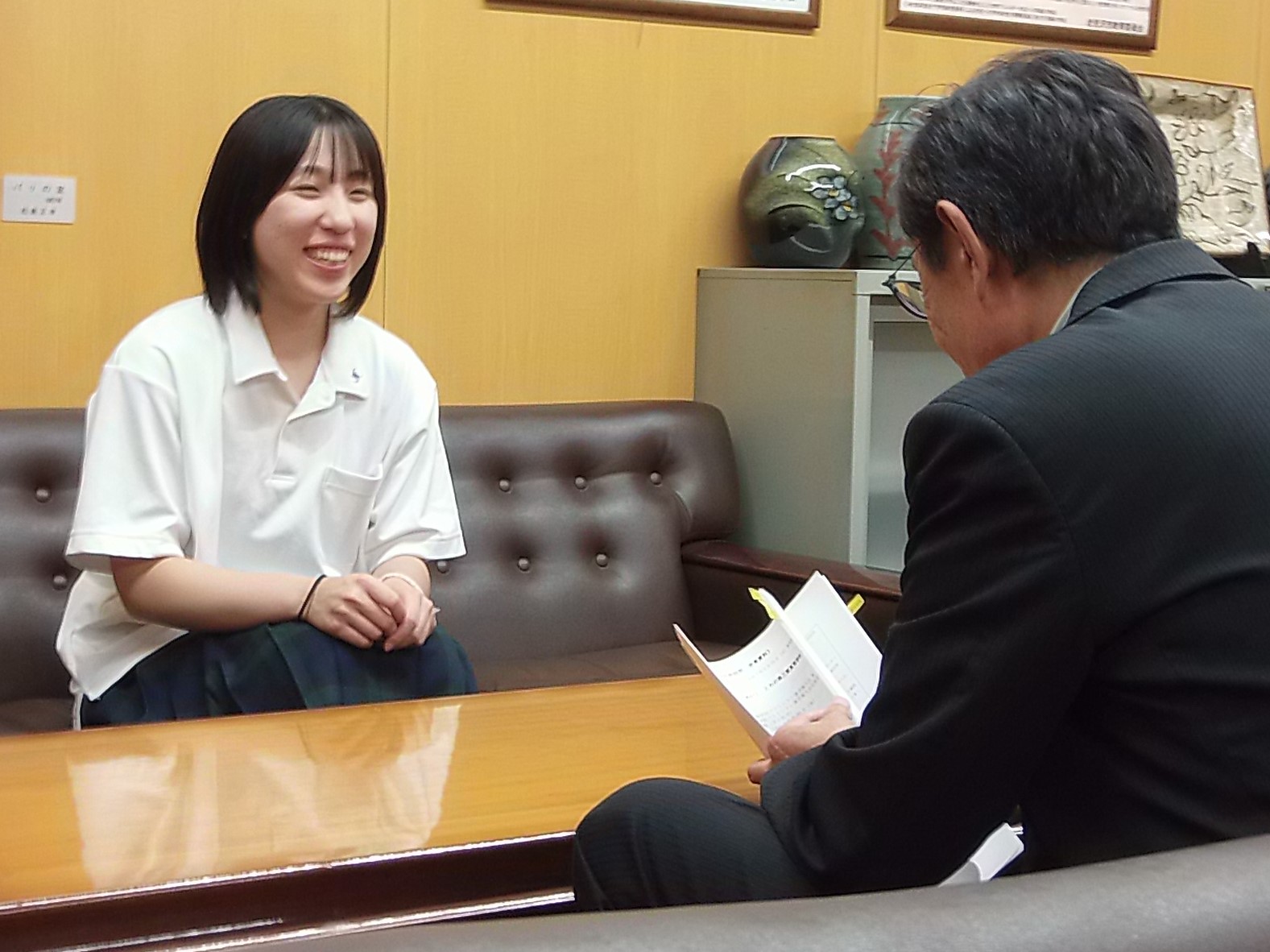 表敬訪問の様子