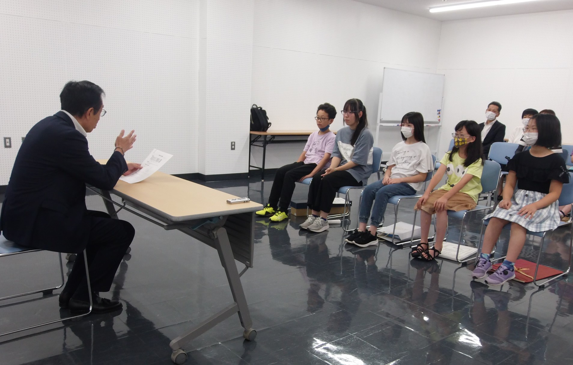 表敬訪問の様子
