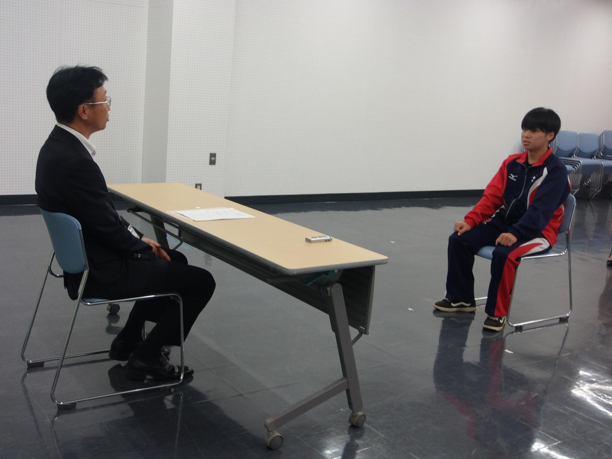 表敬訪問の様子