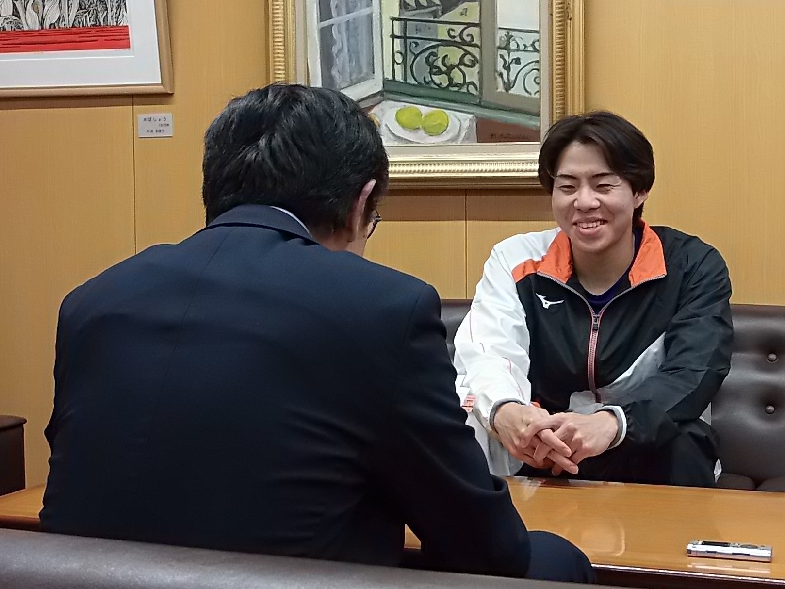 表敬訪問の様子