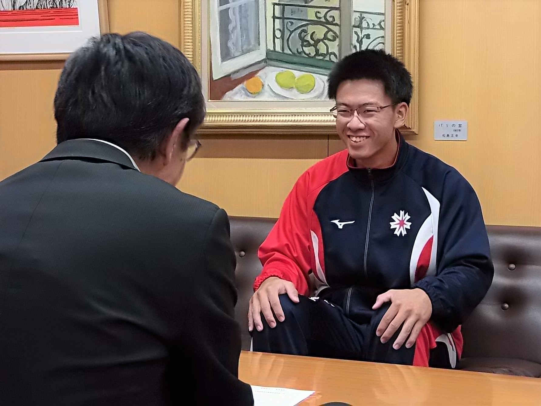 表敬訪問の様子