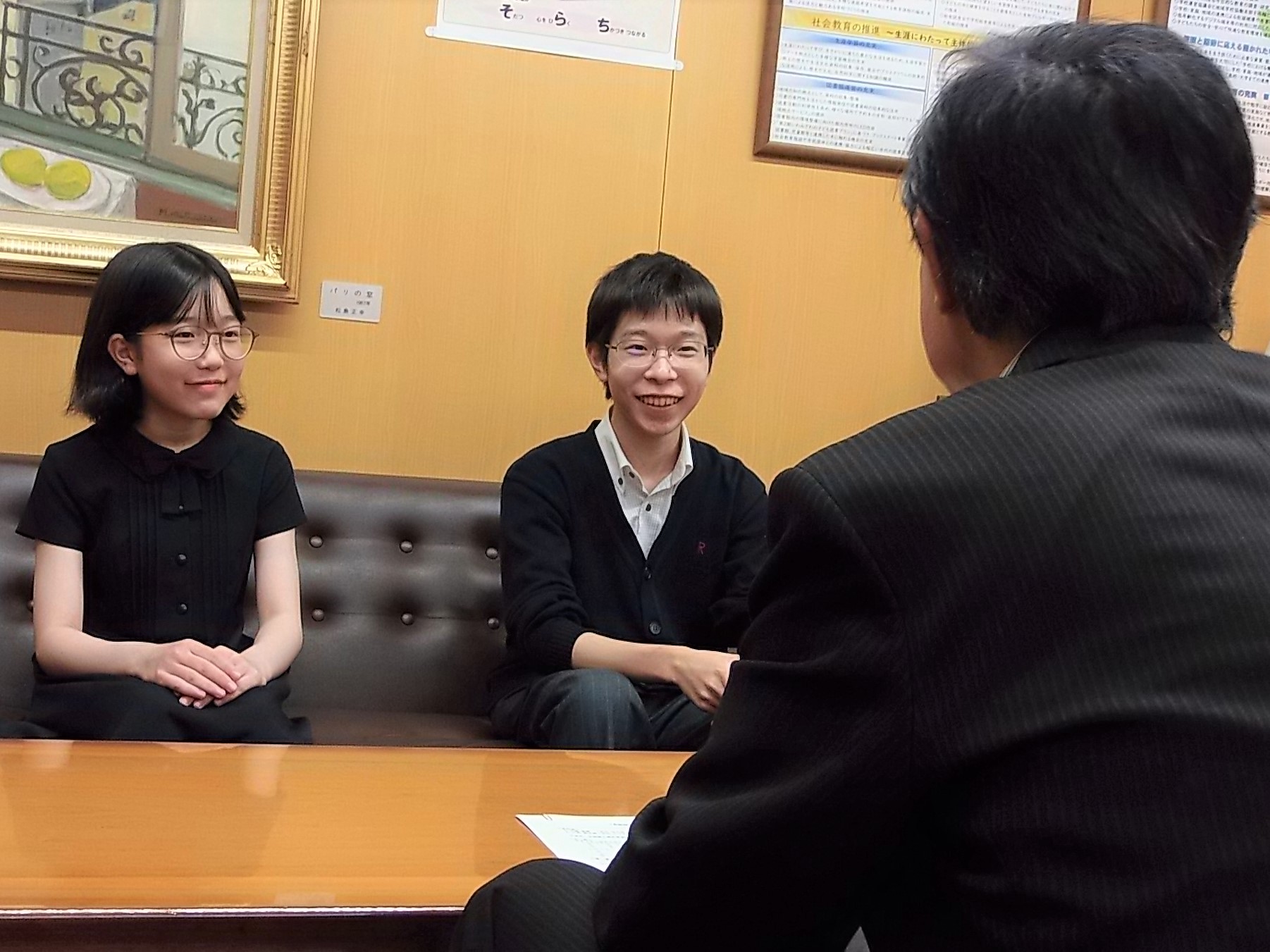 表敬訪問の様子