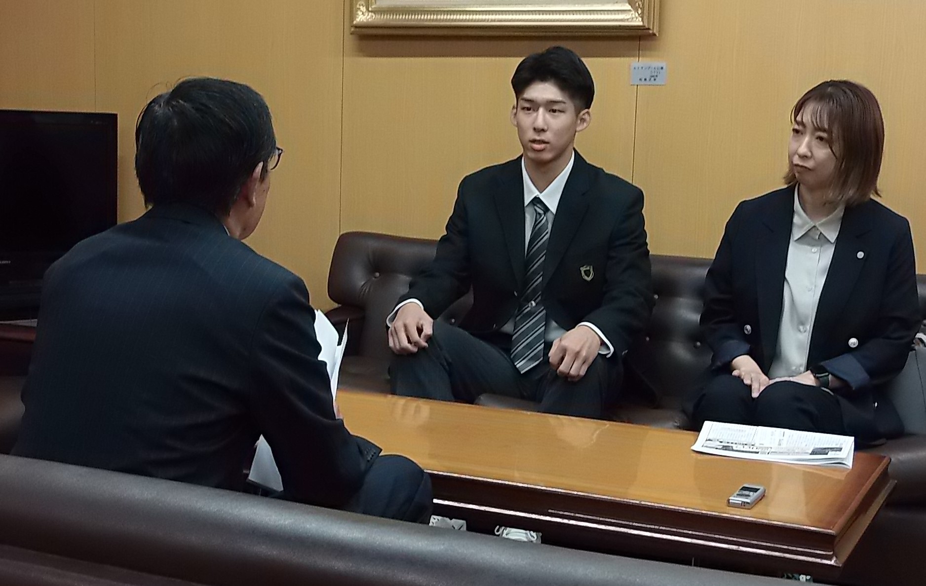 表敬訪問の様子
