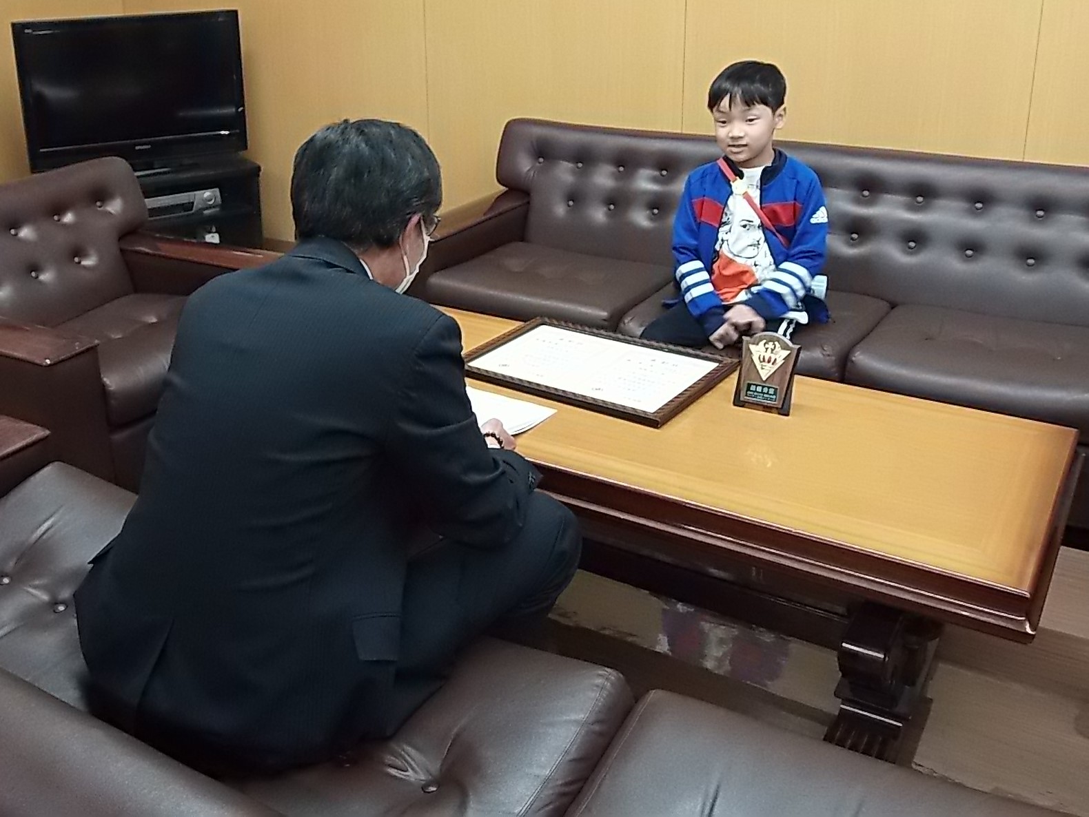表敬訪問の様子