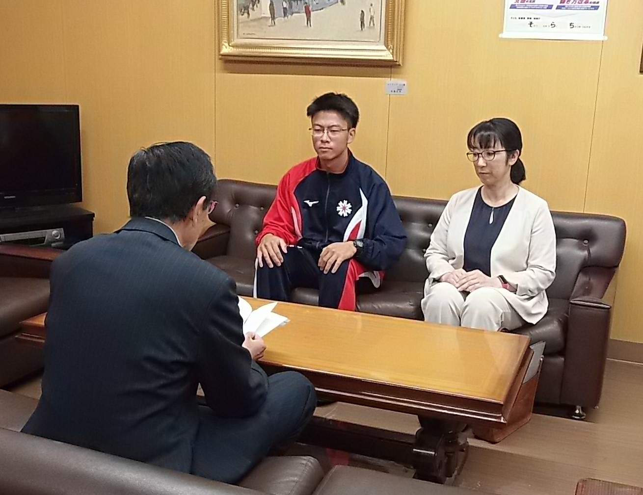 表敬訪問の様子