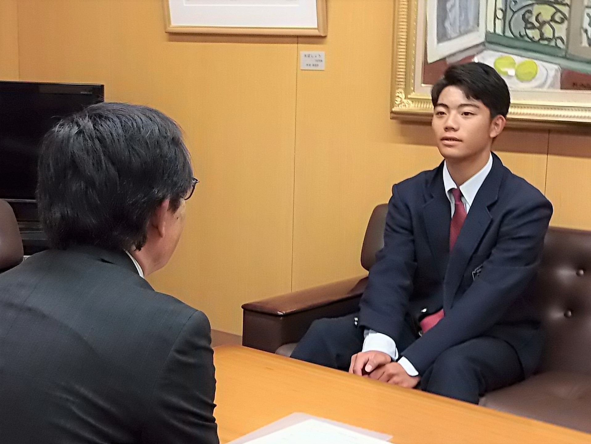 表敬訪問の様子