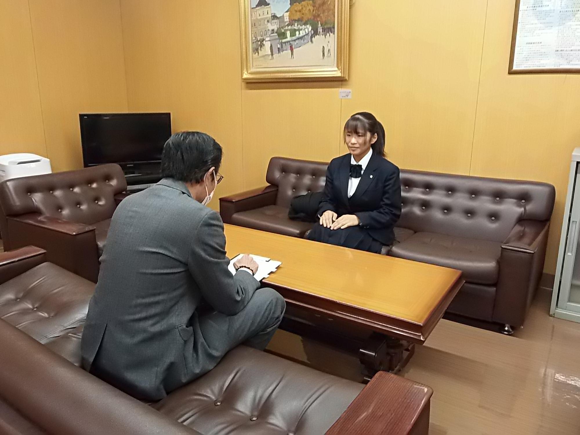 表敬訪問の様子