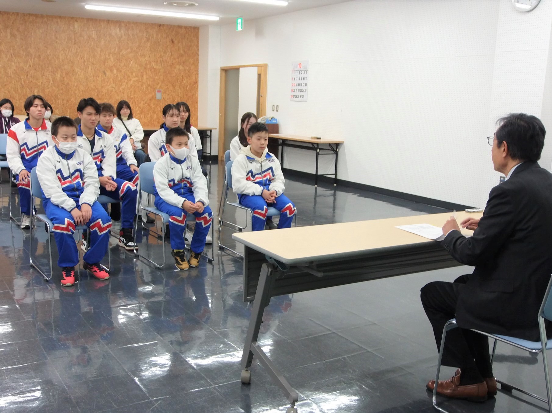 表敬訪問の様子