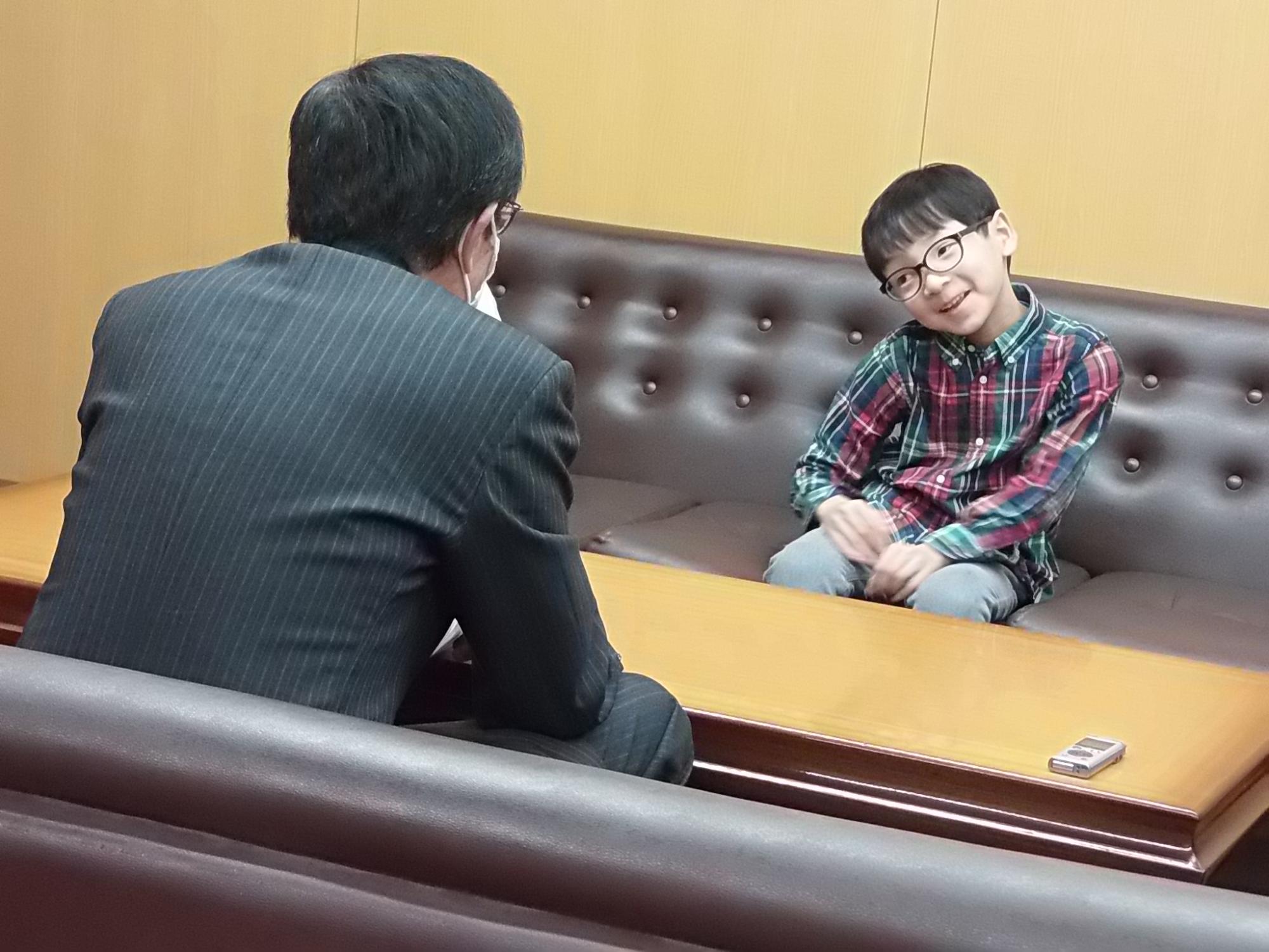 表敬訪問の様子
