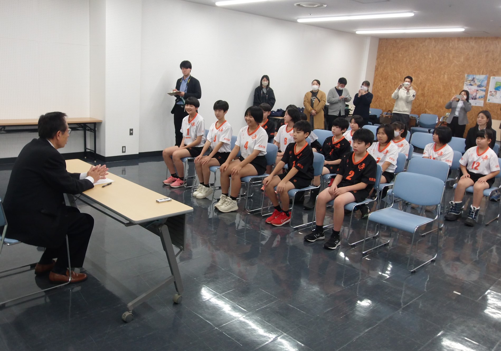 表敬訪問の様子