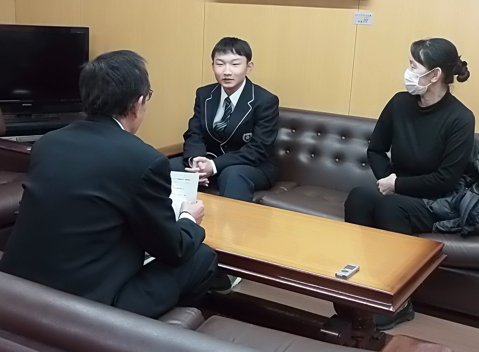 表敬訪問の様子