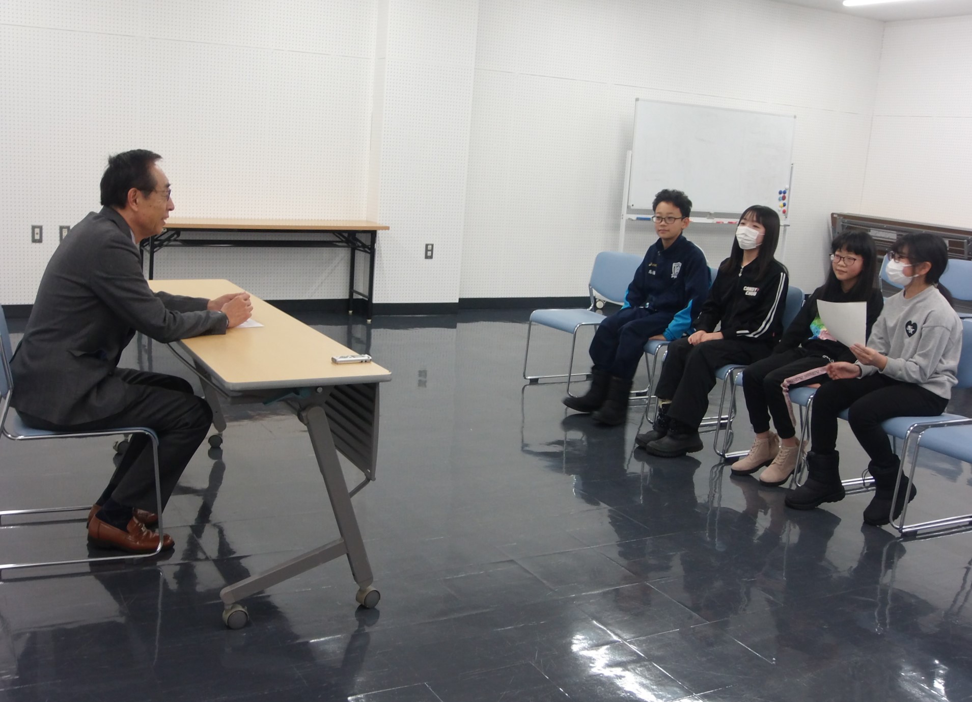 表敬訪問の様子
