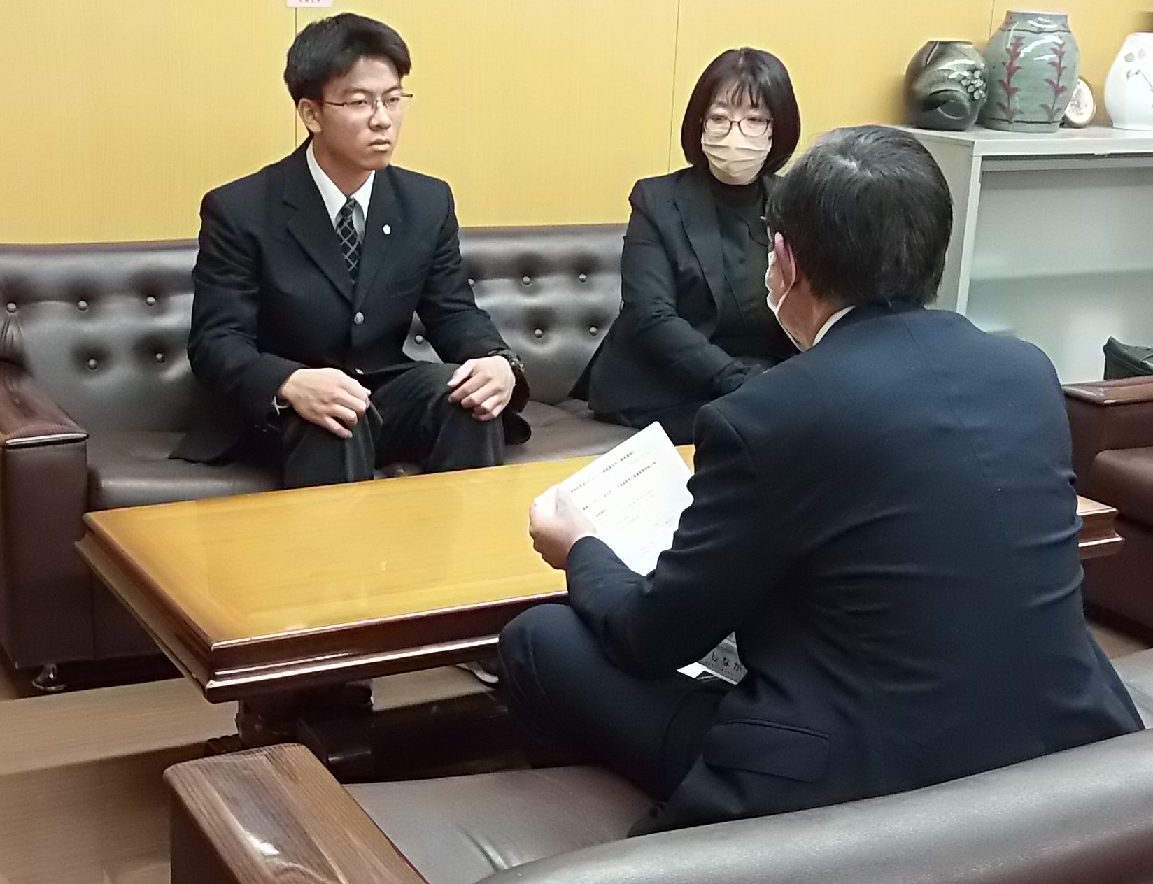 表敬訪問の様子